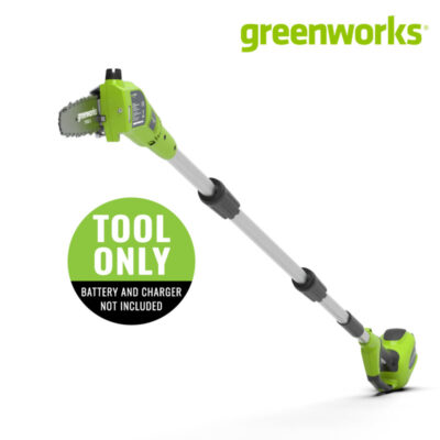 เครื่องตัดแต่งกิ่งไม้สูง Greenworks 40V 8 นิ้ว (เฉพาะตัวเครื่อง)