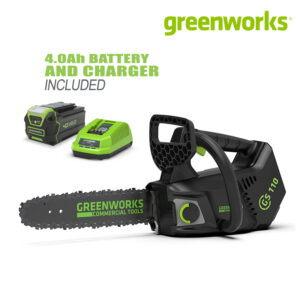 เลื่อยโซ่ 10 นิ้ว Greenworks 40V Top Handle เลื่อยโซ่แบตเตอรี่