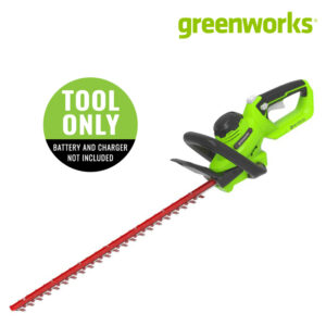 Greenworks เครื่องตัดแต่งทรงพุ่มไม้ 24V Hedge Trimmer 57cm (22_inc.)