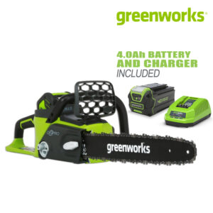 เลื่อยโซ่ 10 นิ้ว Greenworks 40V DigiPro พร้อมแบตเตอรี่ (4.0Ah) และแท่นชาร์จ