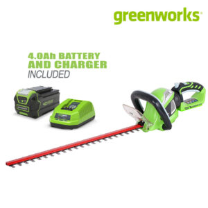 เครื่องเล็มพุ่ม Greenworks 40V เครื่องเล็มพุ่มไร้สาย เครื่องเล็มพุ่มแบตเตอรี่