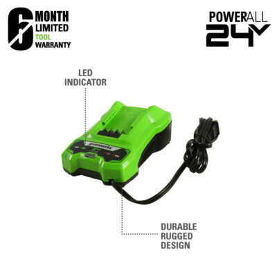 แท่นชาร์จแบตเตอรี่ (แท่นชาร์จเร็ว) Greenworks 24V - Image 2