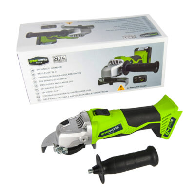 หินเจียรแบตเตอรี่ Greenworks 24V (4.5") พร้อมแบตเตอรี่ (4.0Ah) และแท่นชาร์จเร็ว - Image 7